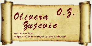 Olivera Žujević vizit kartica